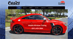 Desktop Screenshot of choicewindowtintingorlando.com