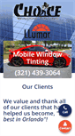 Mobile Screenshot of choicewindowtintingorlando.com