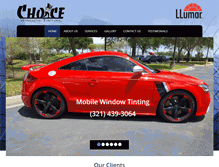Tablet Screenshot of choicewindowtintingorlando.com